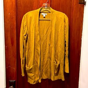Sonoma Mustard Colored Cardigan - Size Small